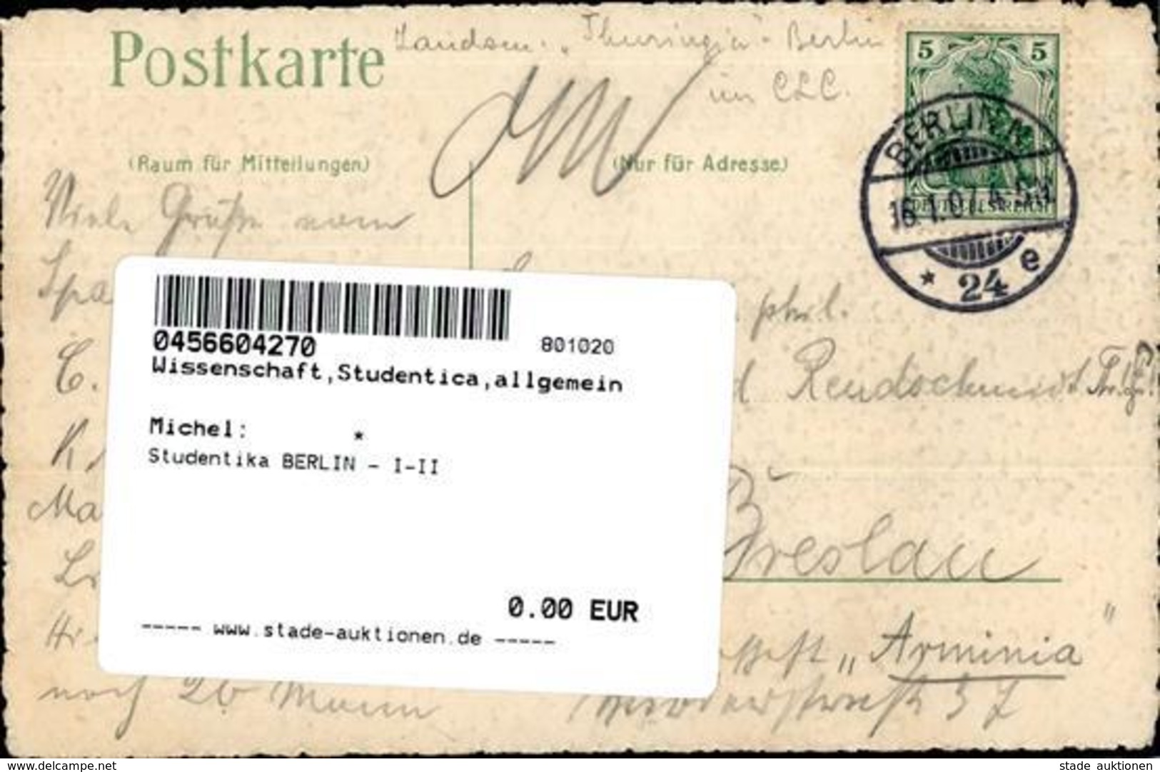 Studentika BERLIN - I-II - Non Classificati