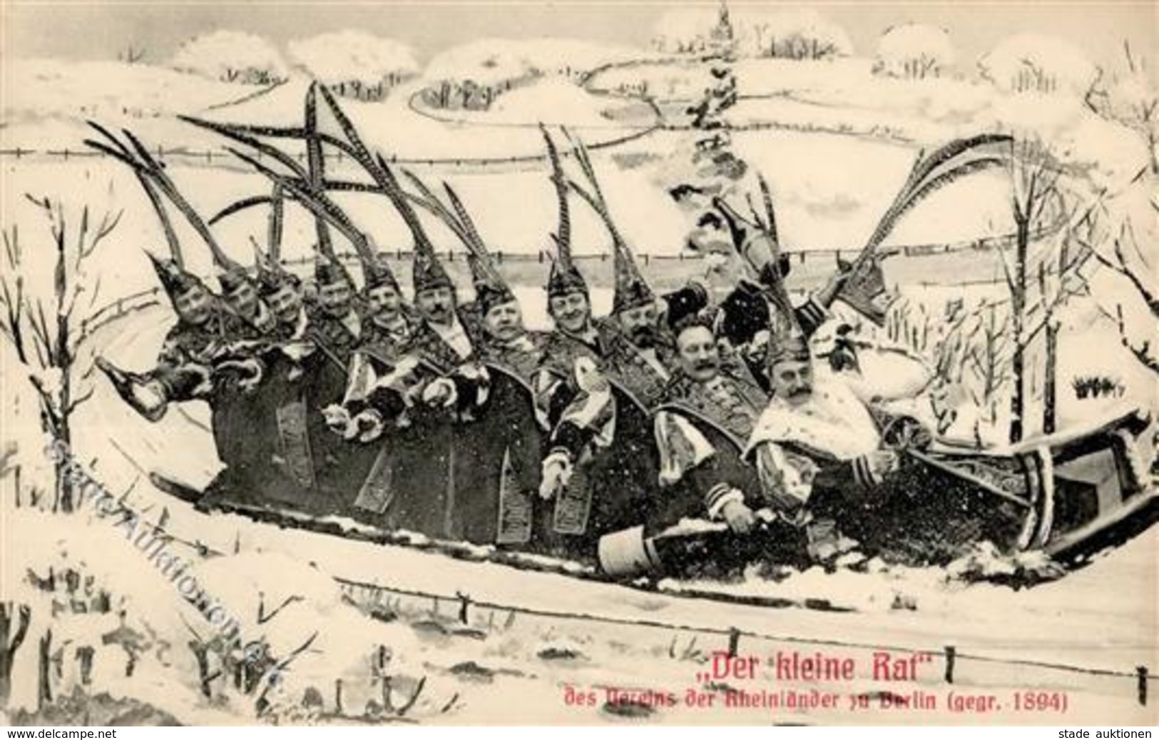 Berlin (1000) Der Kleine Rat Verein Des Rheinländer Zu Berlin Karneval Winter  I - Guerra 1914-18