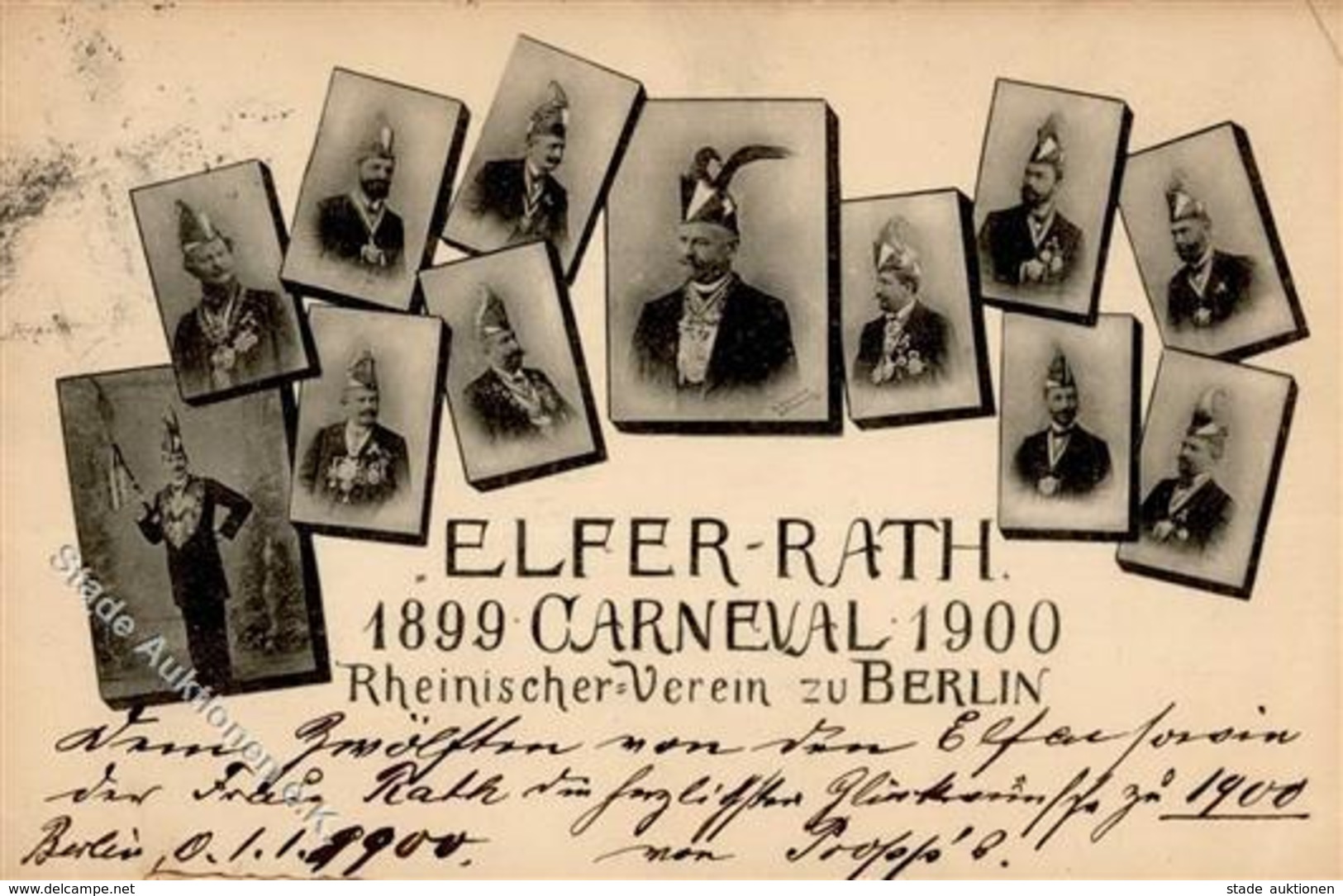 Berlin (1000) Elfer Rath Rheinischer Verein Zu Berlin 1900 I-II - Guerra 1914-18