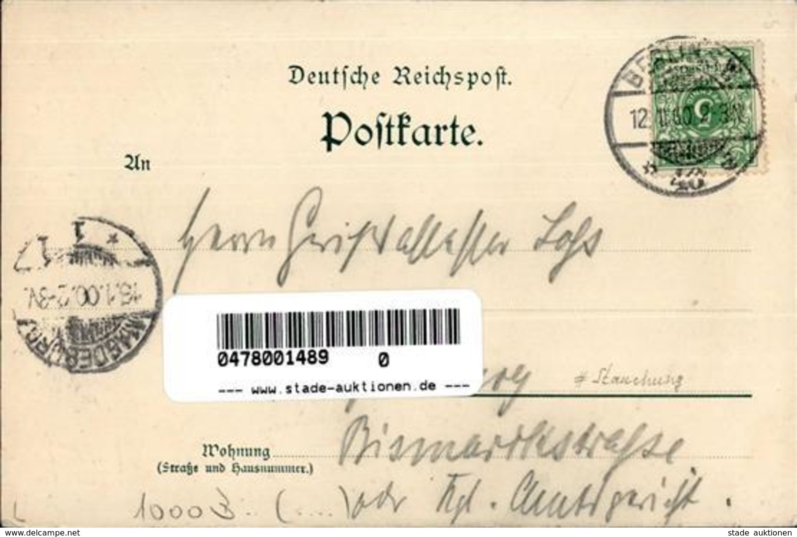 Berlin (1000) Gasthaus Zum Prinzen Luitpold 1900 II (Stauchung, Ecken Abgestoßen) - Guerra 1914-18