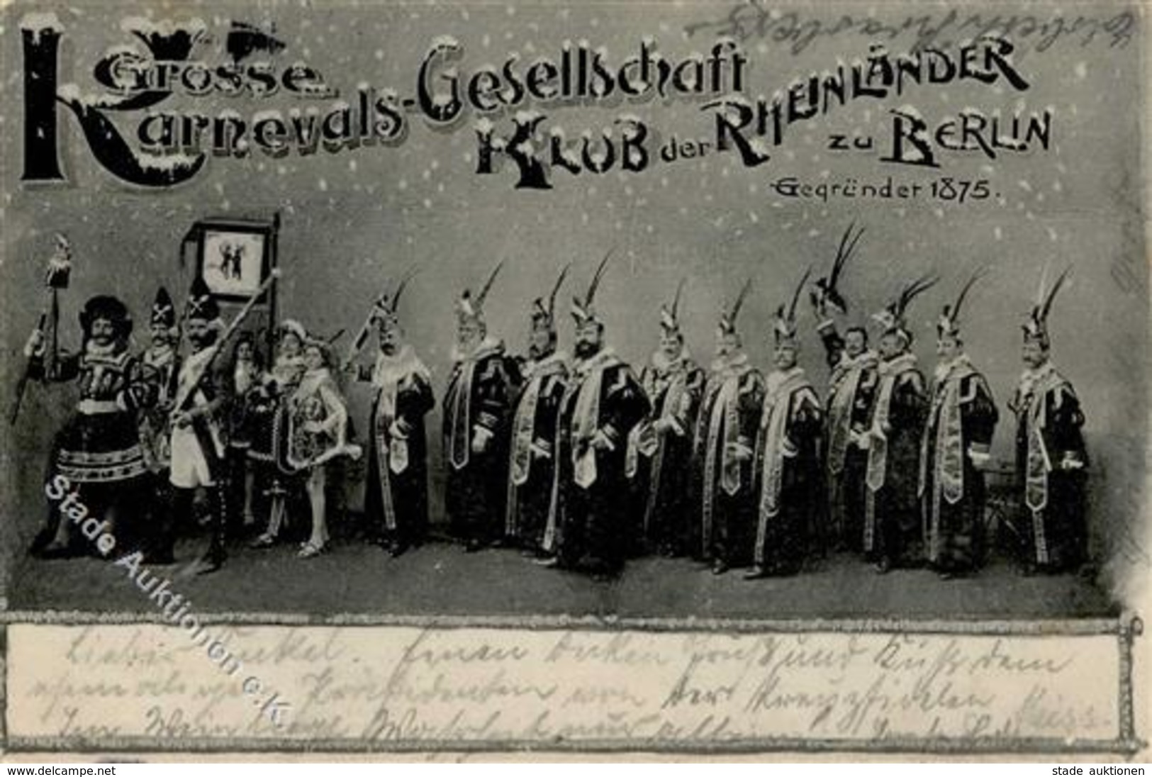 Berlin (1000) Grosse Karnevals Gesellschaft Klub Der Rheinländer Zu Berlin 1905 I- - Guerra 1914-18