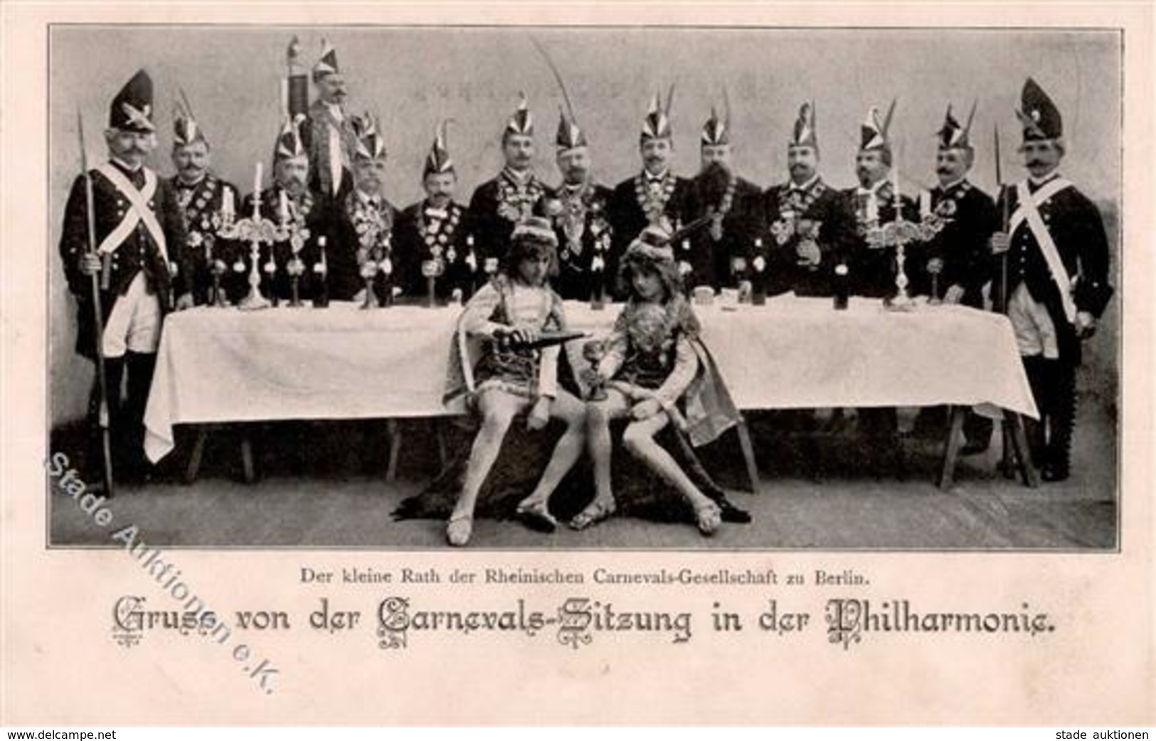 Berlin (1000) Gruss Von Der Carnevals Sitzung In Der Philharmonie I Montagnes - Guerra 1914-18