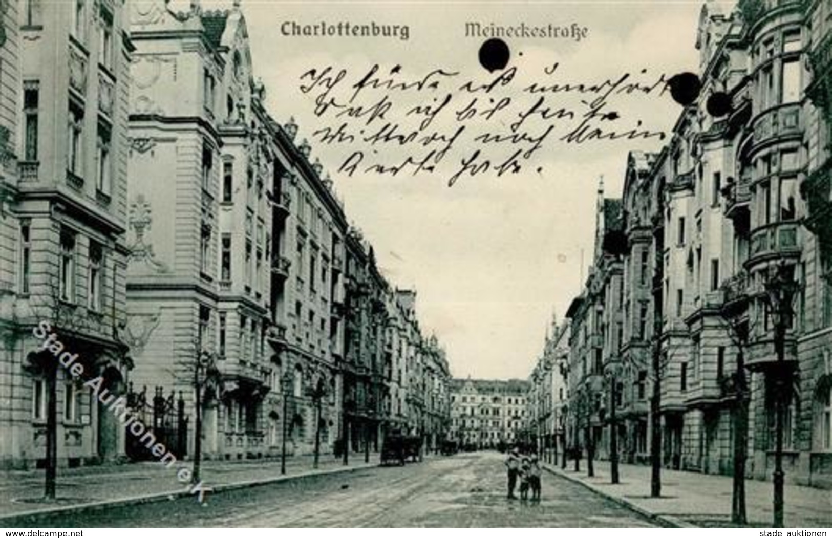 Charlottenburg (1000) Meineckestraße  1910 I-II (VS Fleckig) - Guerra 1914-18