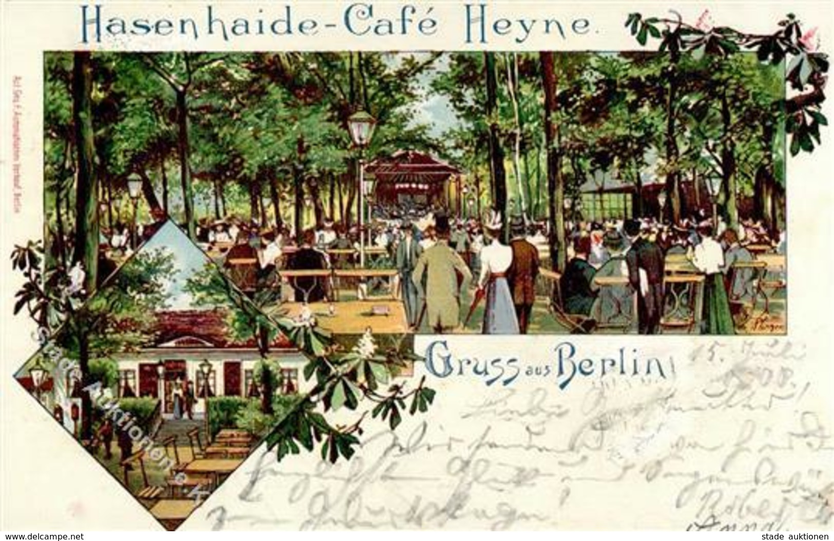 Neukölln (1000) Hasenheide Cafe Heyne  1900 I-II - Guerra 1914-18