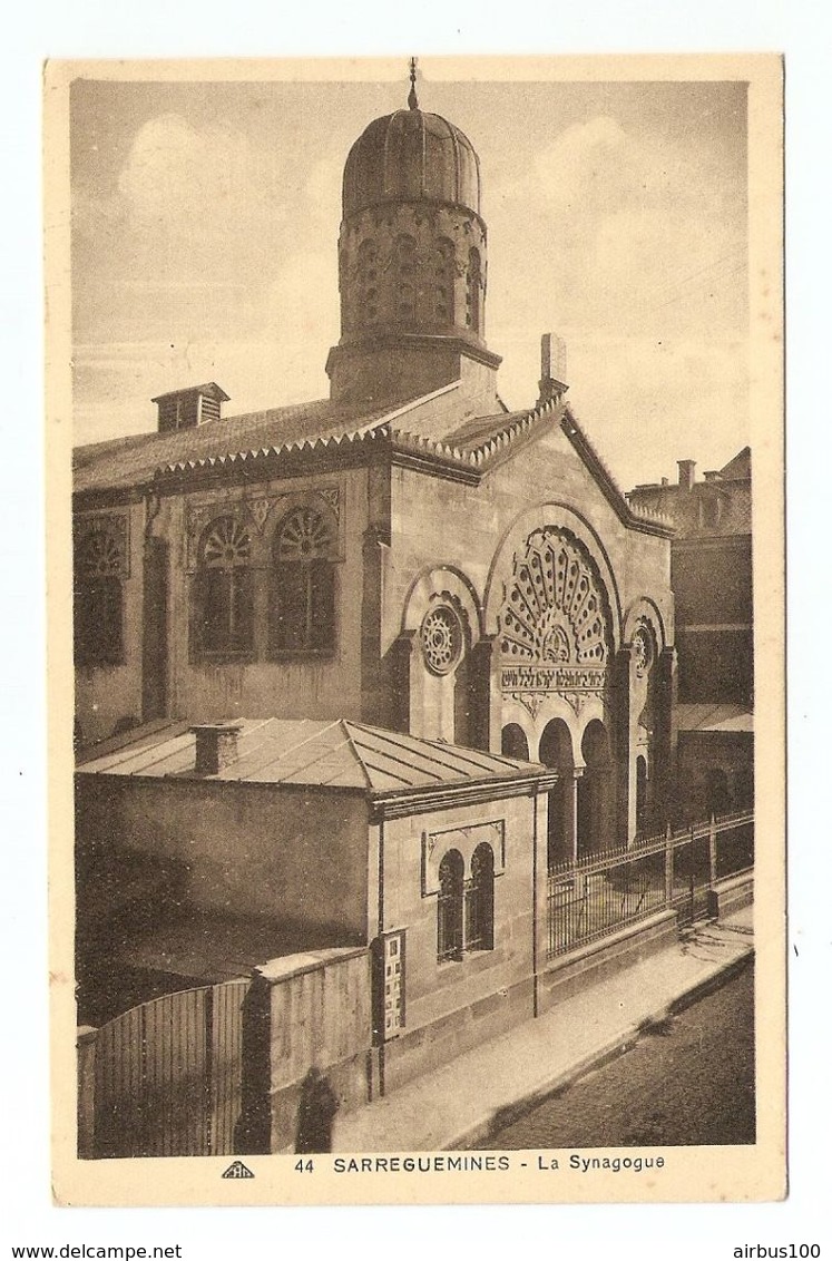 CPA JUDAISME JUDAISM - MOSELLE SARREGUEMINES SAARGEMUND LA SYNAGOGUE - SINAGOGA - הסינגוג - Judaísmo