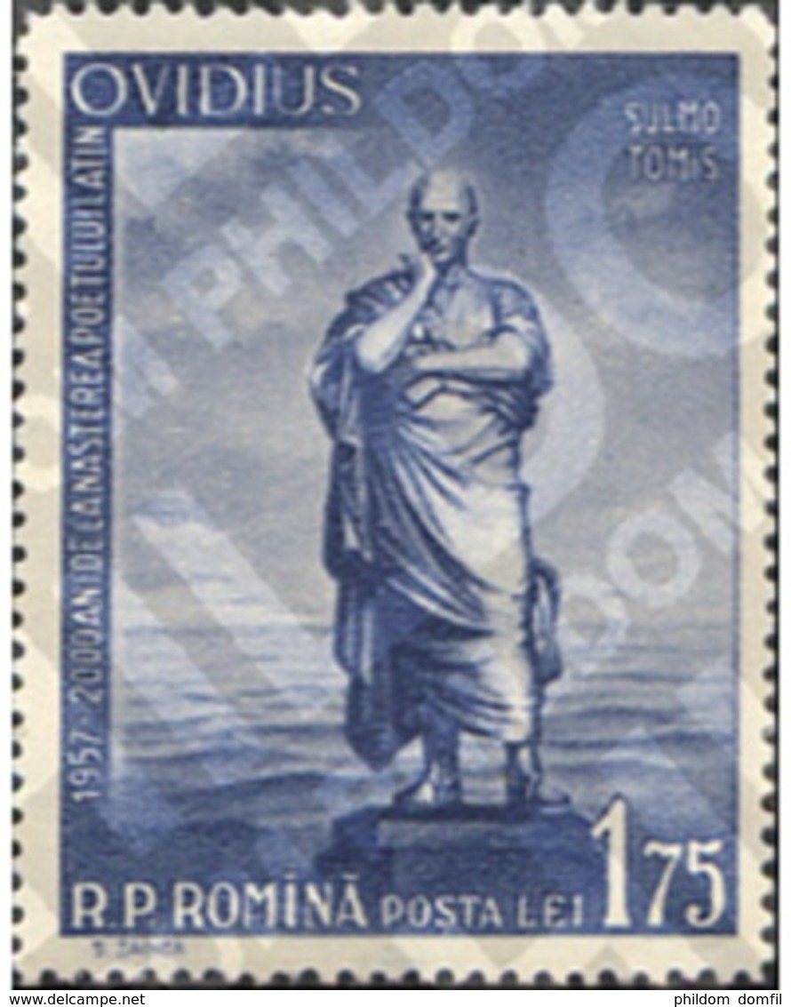 Ref. 167708 * MNH * - ROMANIA. 1957. BIMILLENARIO DEL NACIMIENTO DE OVIDE POETA LATIN - Unused Stamps