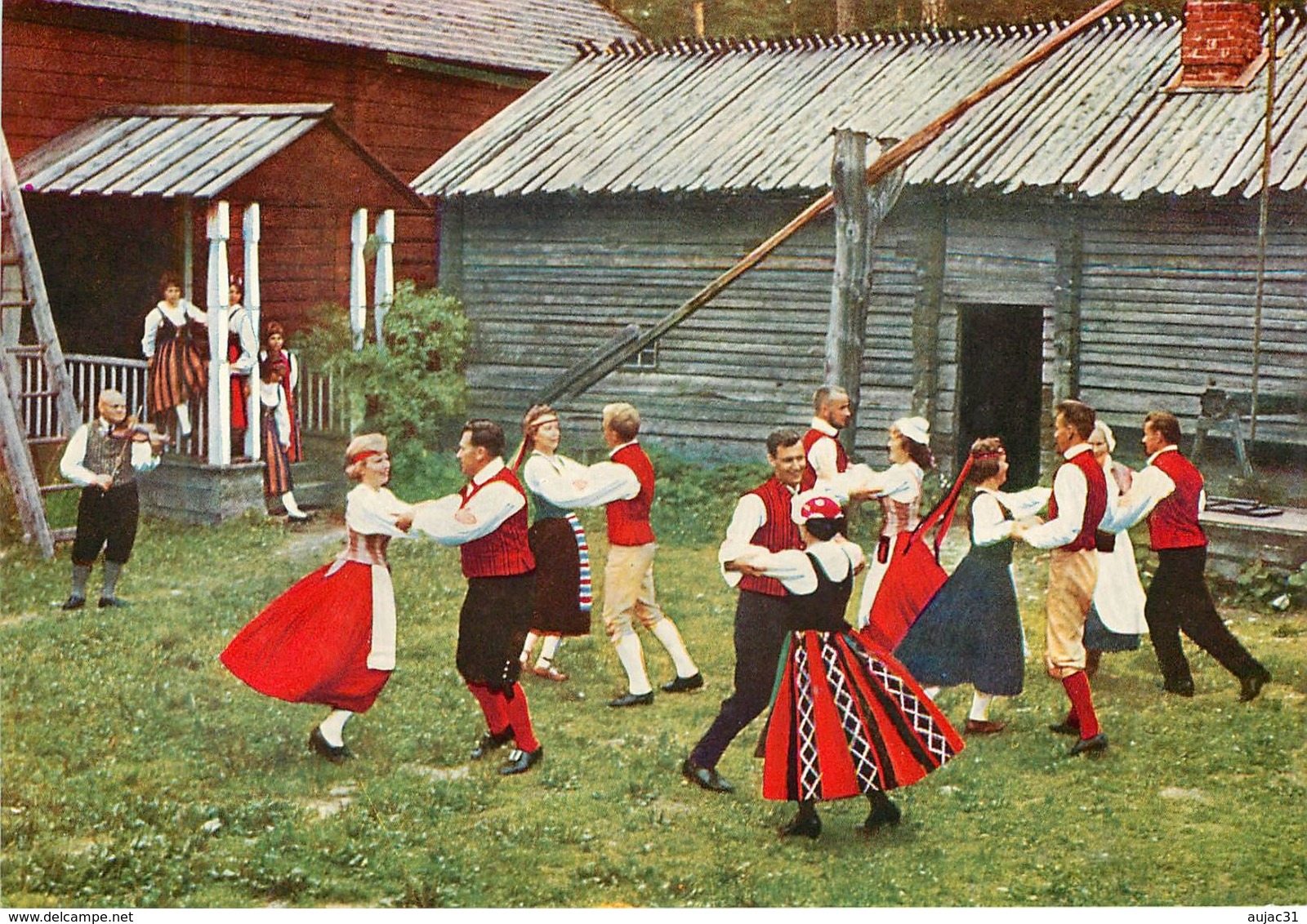 Finlande - Finland - Suomi - Kansantanhuajia - Folkdansarna - Danse - Semi Moderne Grand Format - Bon état - Finlande
