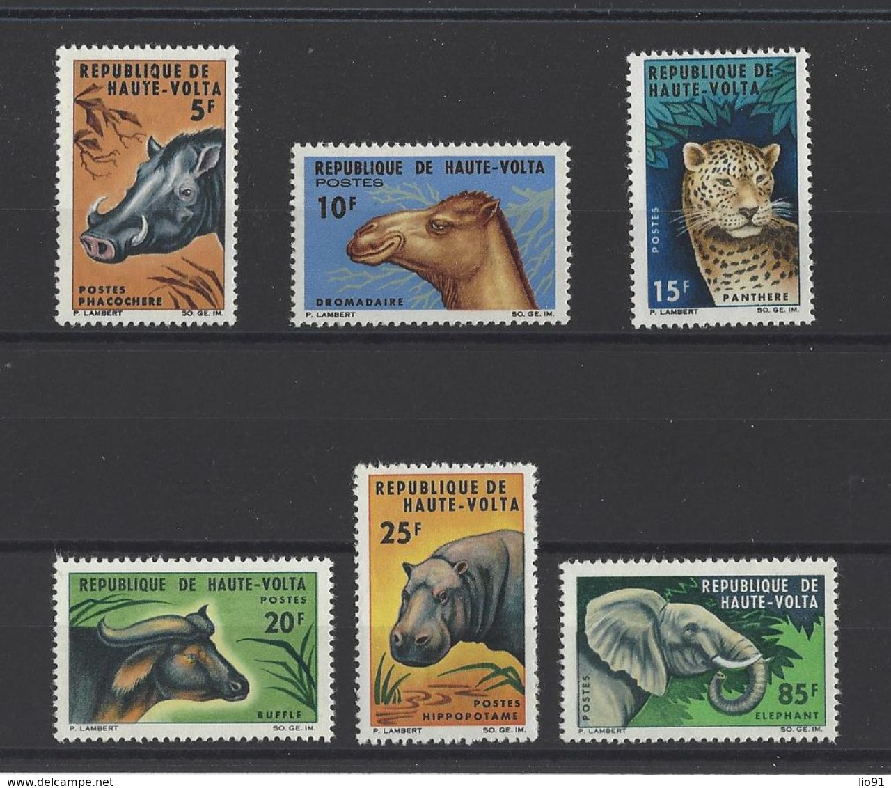 HAUTE-VOLTA . YT  148/153  Neuf **  Animaux Divers  1966 - Upper Volta (1958-1984)