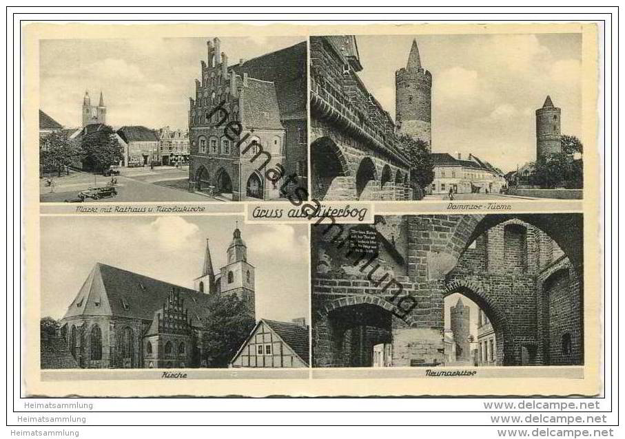 Jüterbog - Markt - Rathaus - Kirchen - Jueterbog