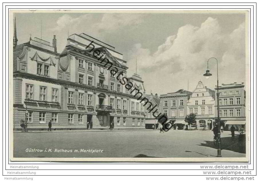 Güstrow - Rathaus Und Marktplatz - Guestrow