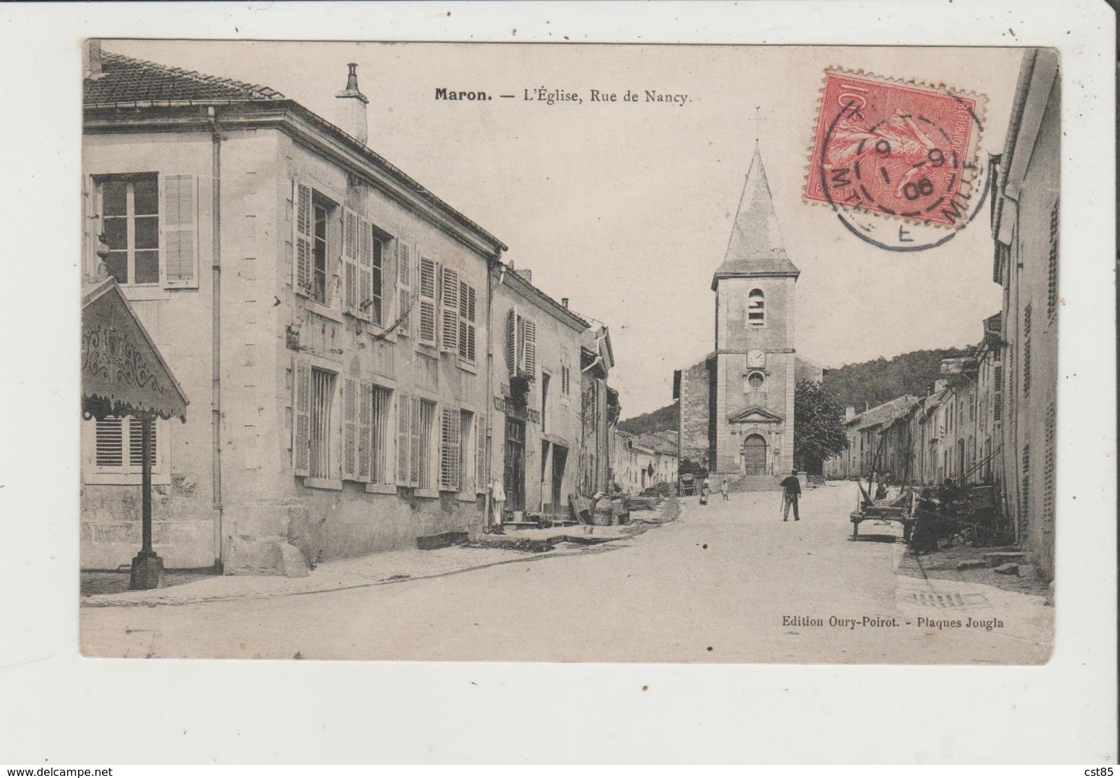 CPA - MARON - L'Eglise , Rue De Nancy - Other & Unclassified