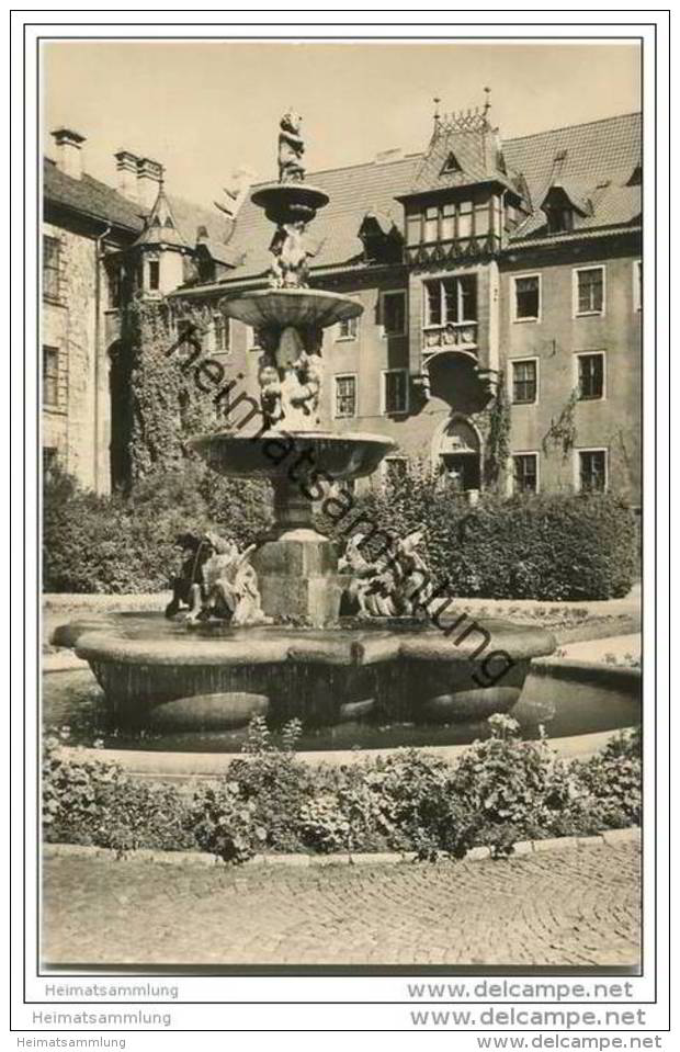 Meiningen - Im Schlosshof - Foto-AK 1961 - Meiningen