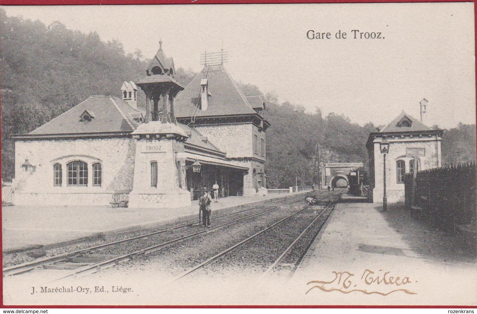 Trooz Gare De Station 1906 (En Très Bon Etat) (In Zeer Goede Staat) - Trooz