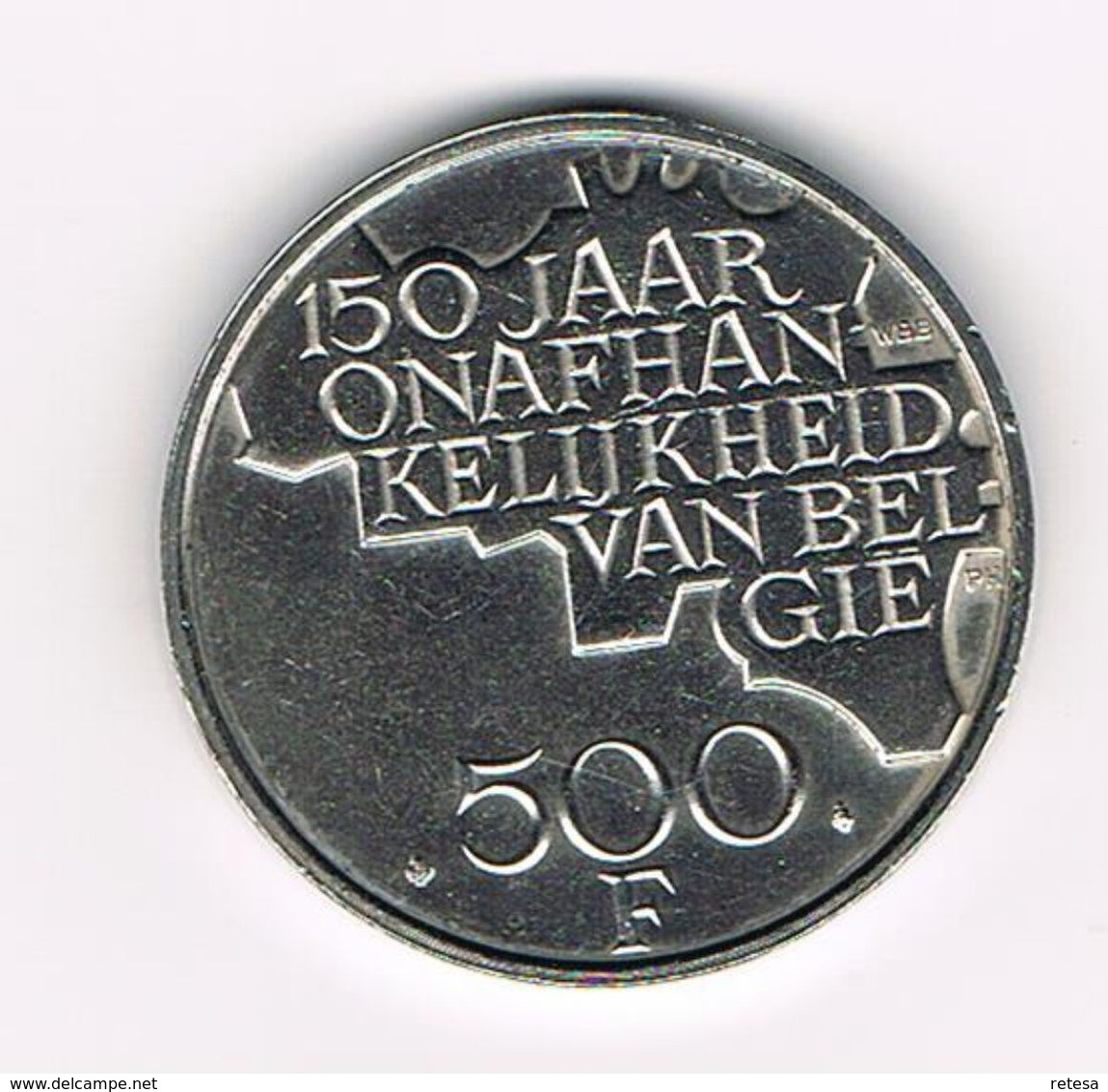 &-   BOUDEWIJN  500 FRANK  150 JAAR  ONAFHANKELIJKHEID  1980 VL - 500 Francs