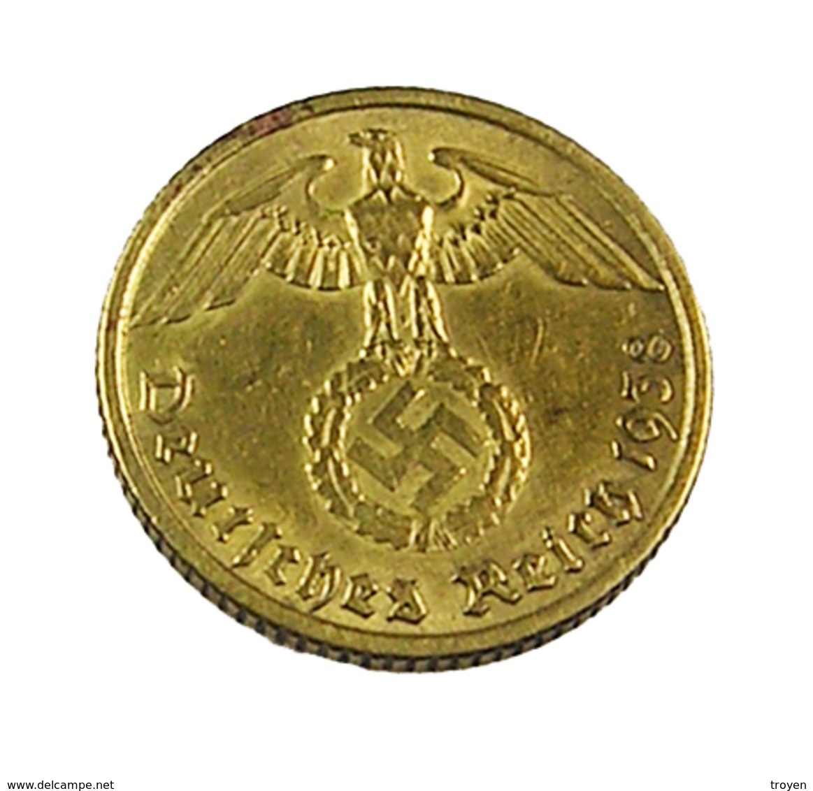 10 Reichspfennig -  Allemagne -   1938 F -  Br. Alu - TB+ - - 2 Reichsmark