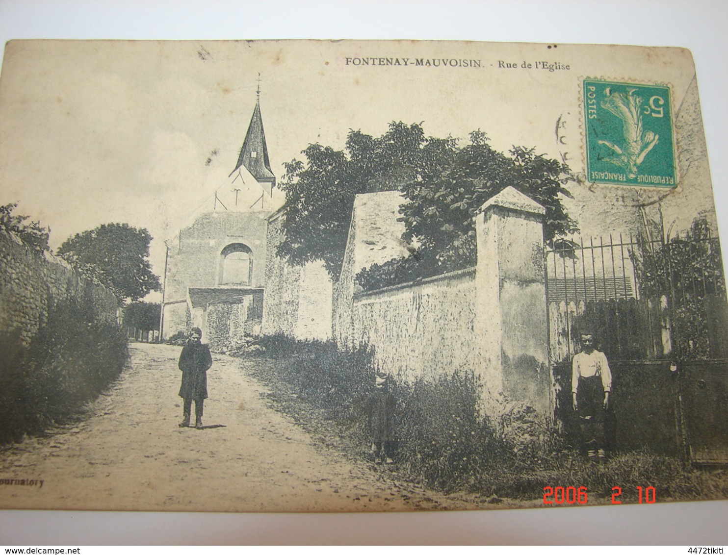 C.P.A.- Fontenay Mauvoisin (78) - Rue De L'Eglise - 1914 - SUP (AP 73) - Other & Unclassified