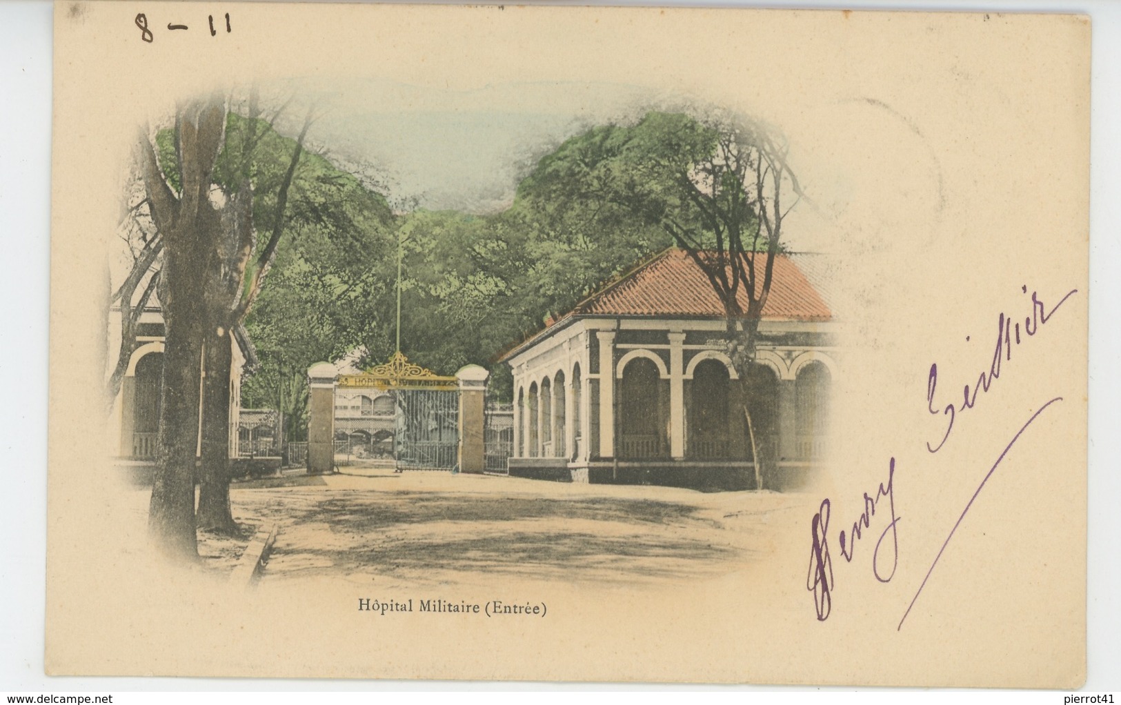 ASIE - VIET NAM - COCHINCHINE - SAÏGON - Hôpital Militaire (entrée) - Vietnam