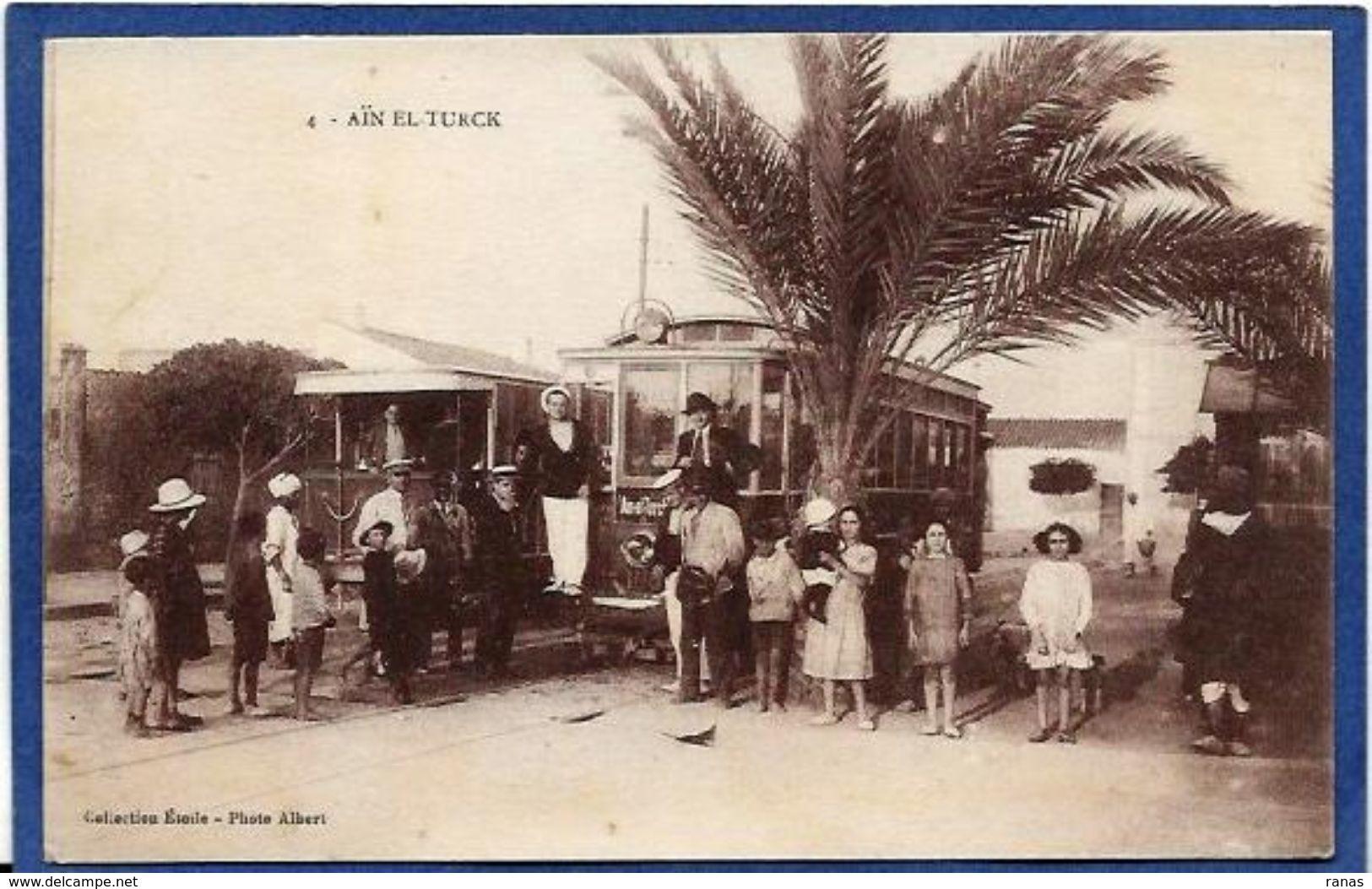 CPA Algérie Algéria Afrique Du Nord Non Circulé Type Tramway Front Aïn El Turck - Altri & Non Classificati