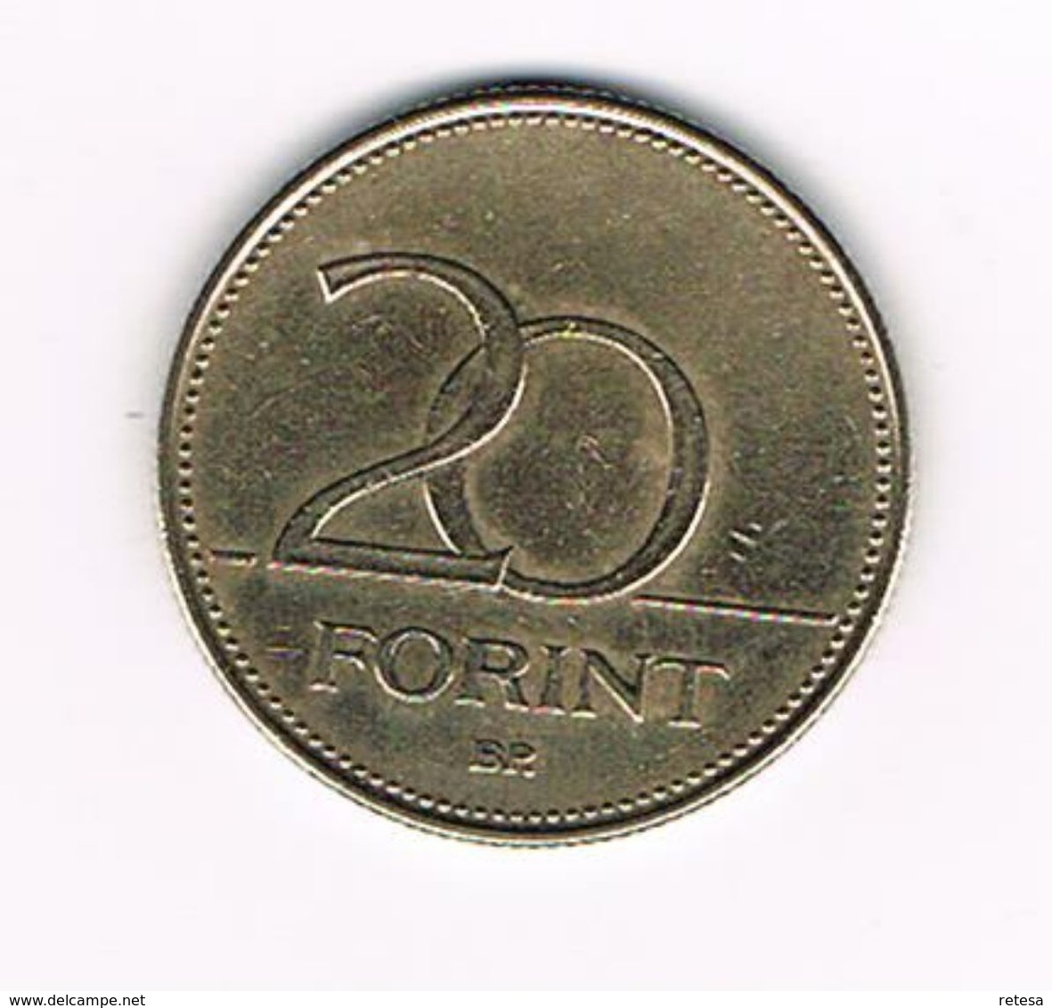 &-  HONGARIJE  20 FORINT  1996 - Hongrie