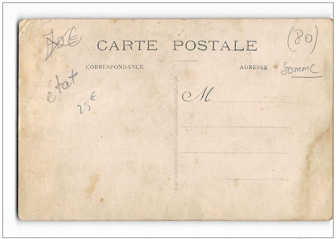 CPA 80 Carte Photo Friville Escarbotin Une Classe - Friville Escarbotin