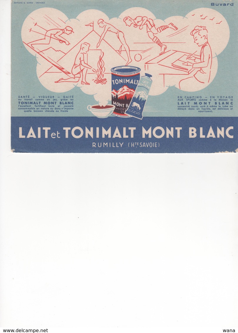 Buvard Lait Et Tonimalt MONT-BLANC - Produits Laitiers