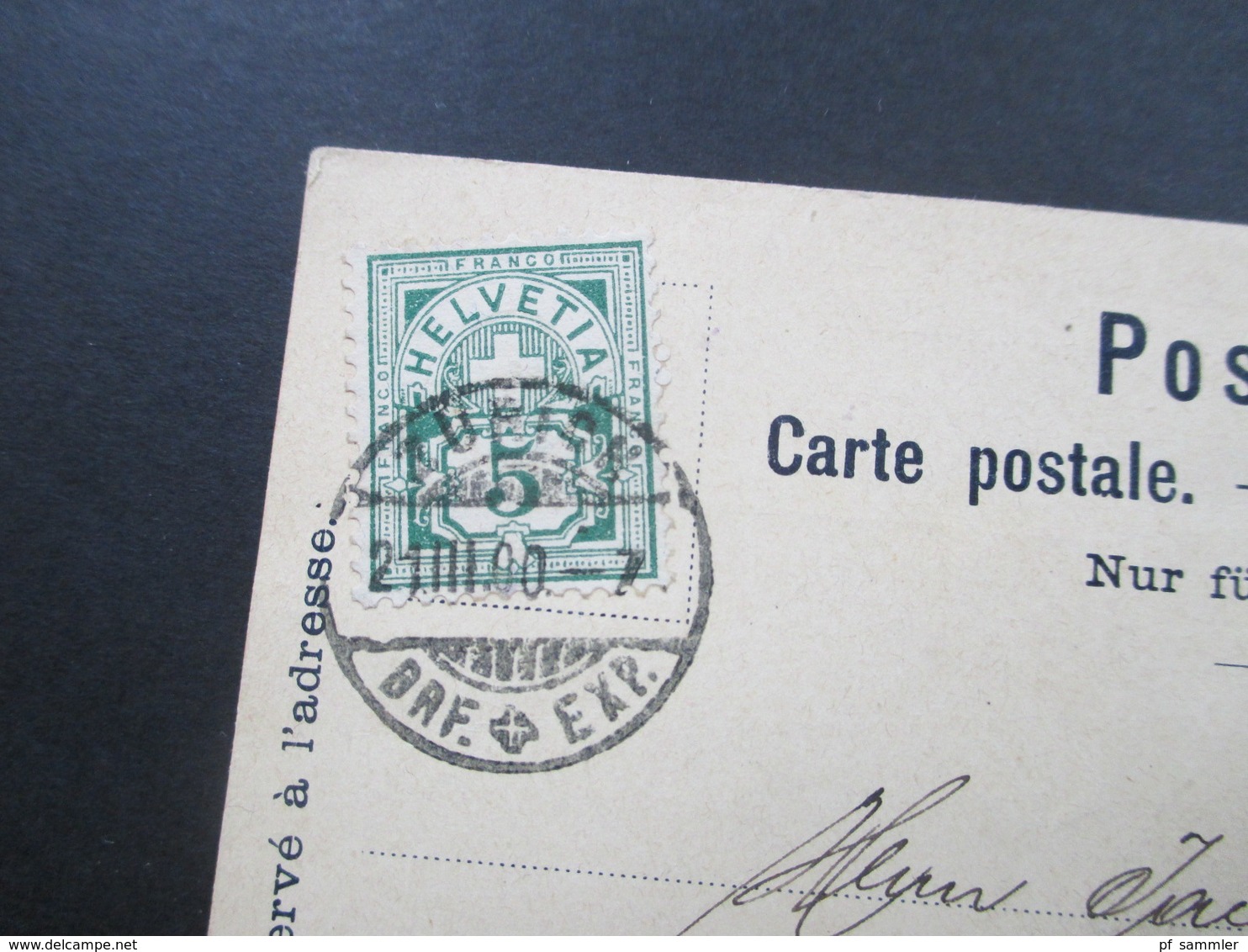 Postkarte 1900 Schweiz Zürich Firmenkarte E.Spinner & Cie Soieries Nach Lintthal Mit AK Stempel - Storia Postale