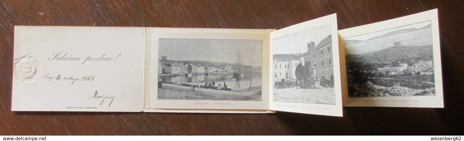 CROATIA Leporello Srdacan Pozdrav!  1905, Wthi 5 OLD PICTURES - Croatia