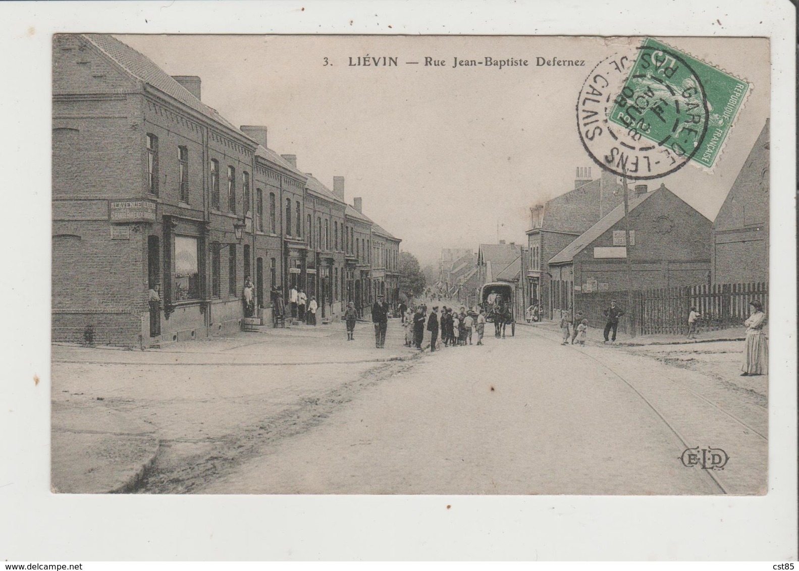 CPA - LIEVIN - Rue Jean Baptiste Defernez - Lievin