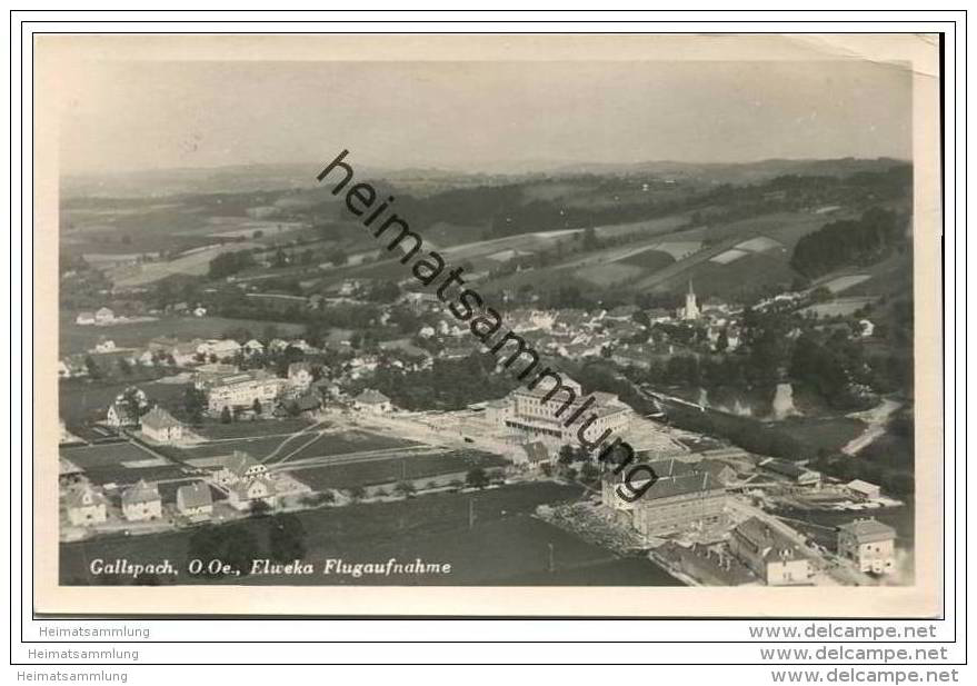 Oberösterreich - Gallspach - Elweka Flugaufnahme - Foto-AK - Gallspach