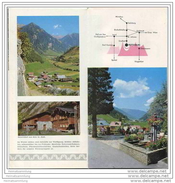 Österreich - Hüttschlag - Faltblatt Mit 8 Abbildungen - Hotelverzeichnis - Tourism Brochures