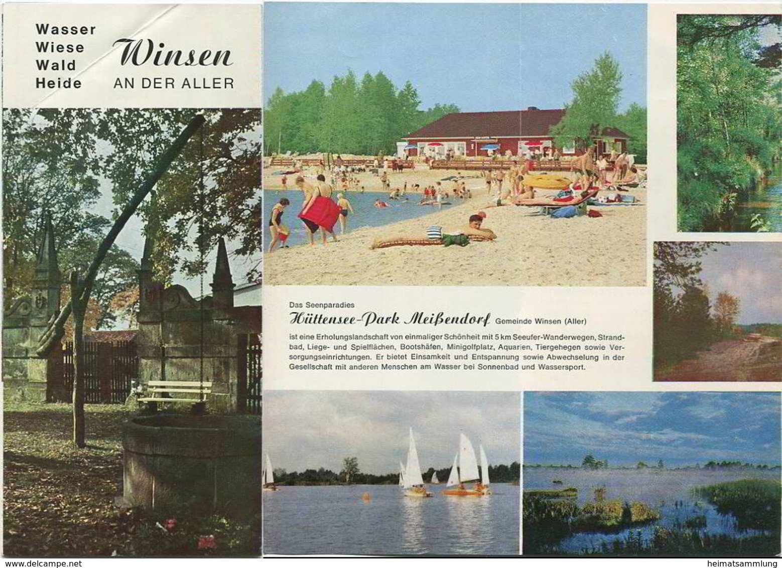 Deutschland - Winsen An Der Aller 60er Jahre - Faltblatt Mit 11 Abbildungen - Unterkunftsverzeichnis - Tourism Brochures