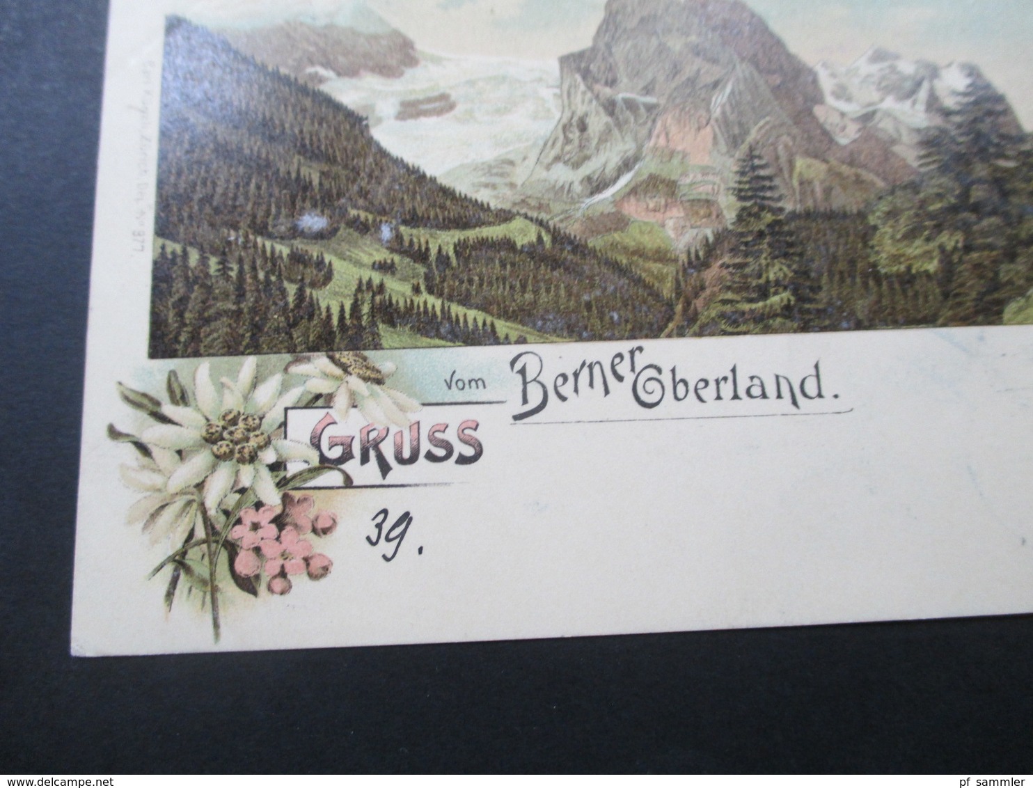 Schweiz 1900 Postkarte Gruss Vom Berner Oberland Rosenlaui. Ducksache Nach Luzern Villa Wiki Weitergeleitet Nach Faido - Covers & Documents