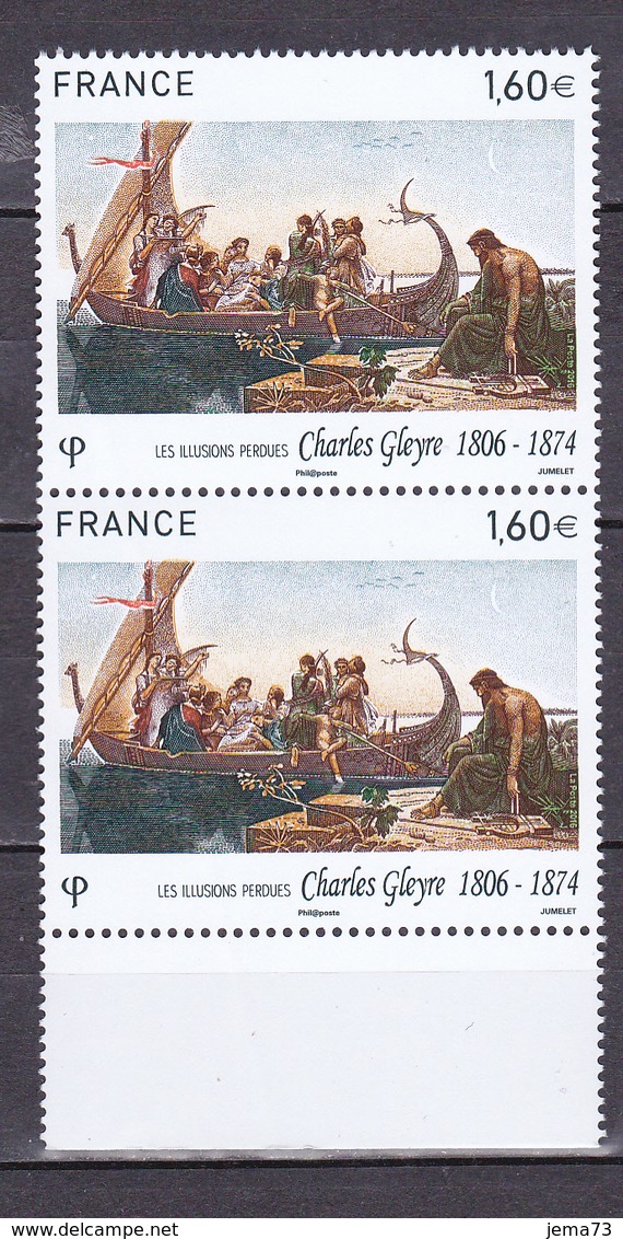 N° 5069 Série Artistique: Charles Gleyre Peintre Suisse: Une Paire De 2 Timbres Neuf Impeccable - Neufs