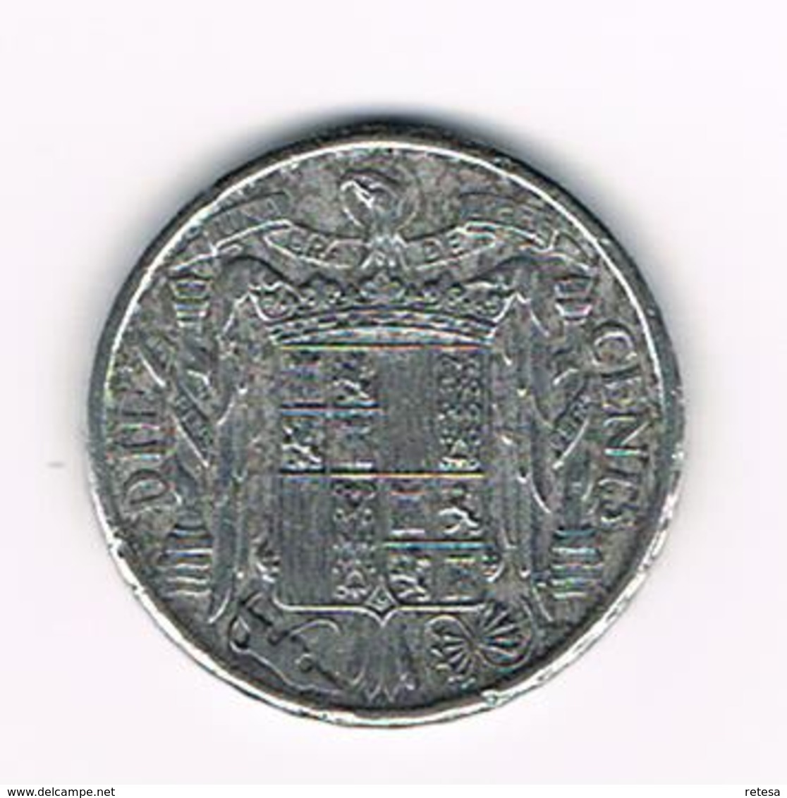 &-  SPANJE  10 CENTIMOS  1945 - 10 Centesimi