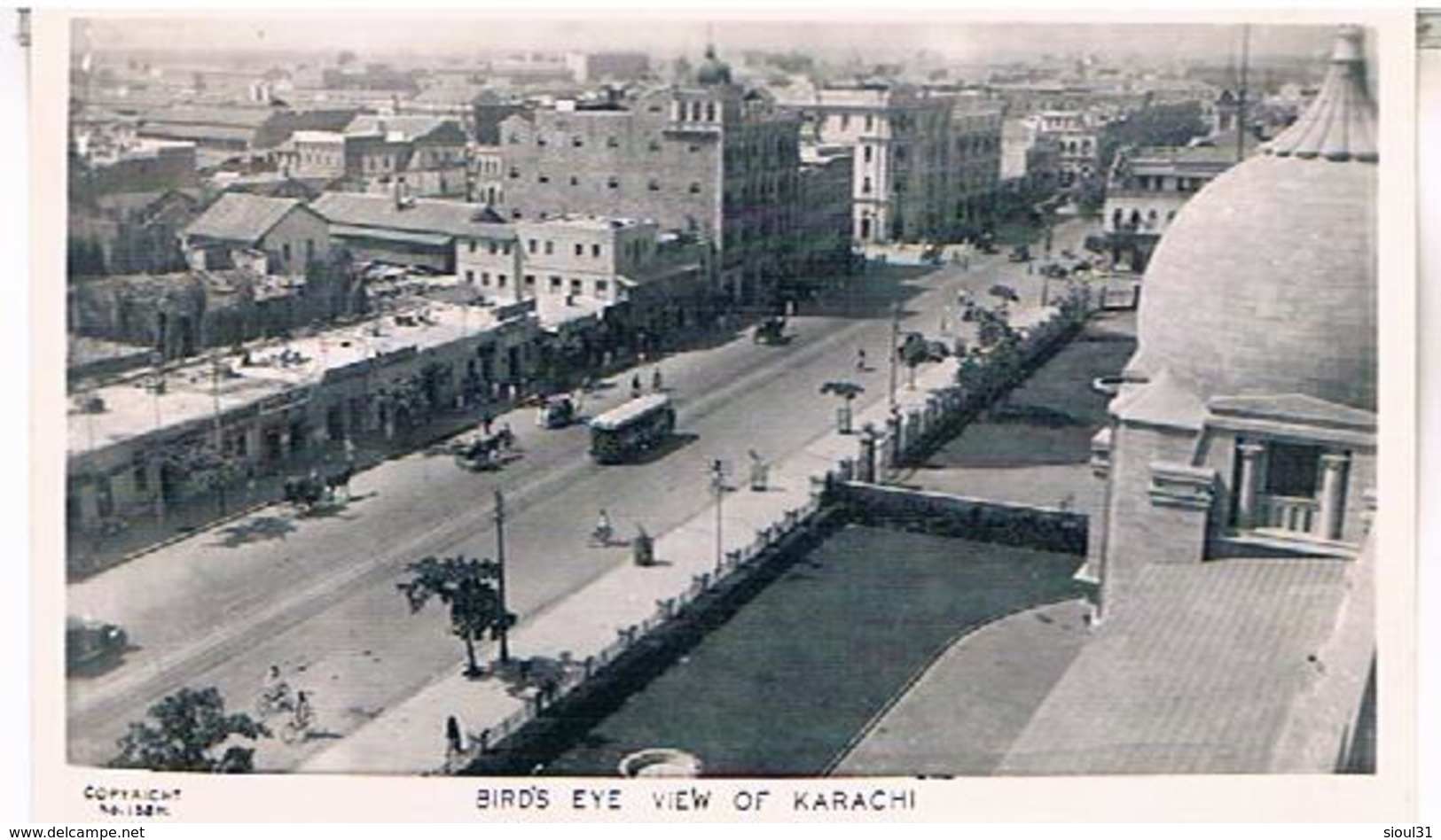 BIRDS  EYE  VIEW  OF  KARACHI    CARTE PHOTO  TBE T222 - Pakistan