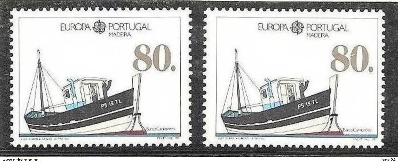 1988 Portogallo Madeira Portugal EUROPA CEPT EUROPE 2 Serie Carta Bianca MNH** - 1988