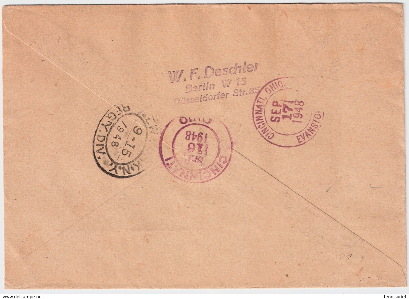 1948, Vorläufer, Seltener Satz-Brief ,  #a936 - Lettres & Documents