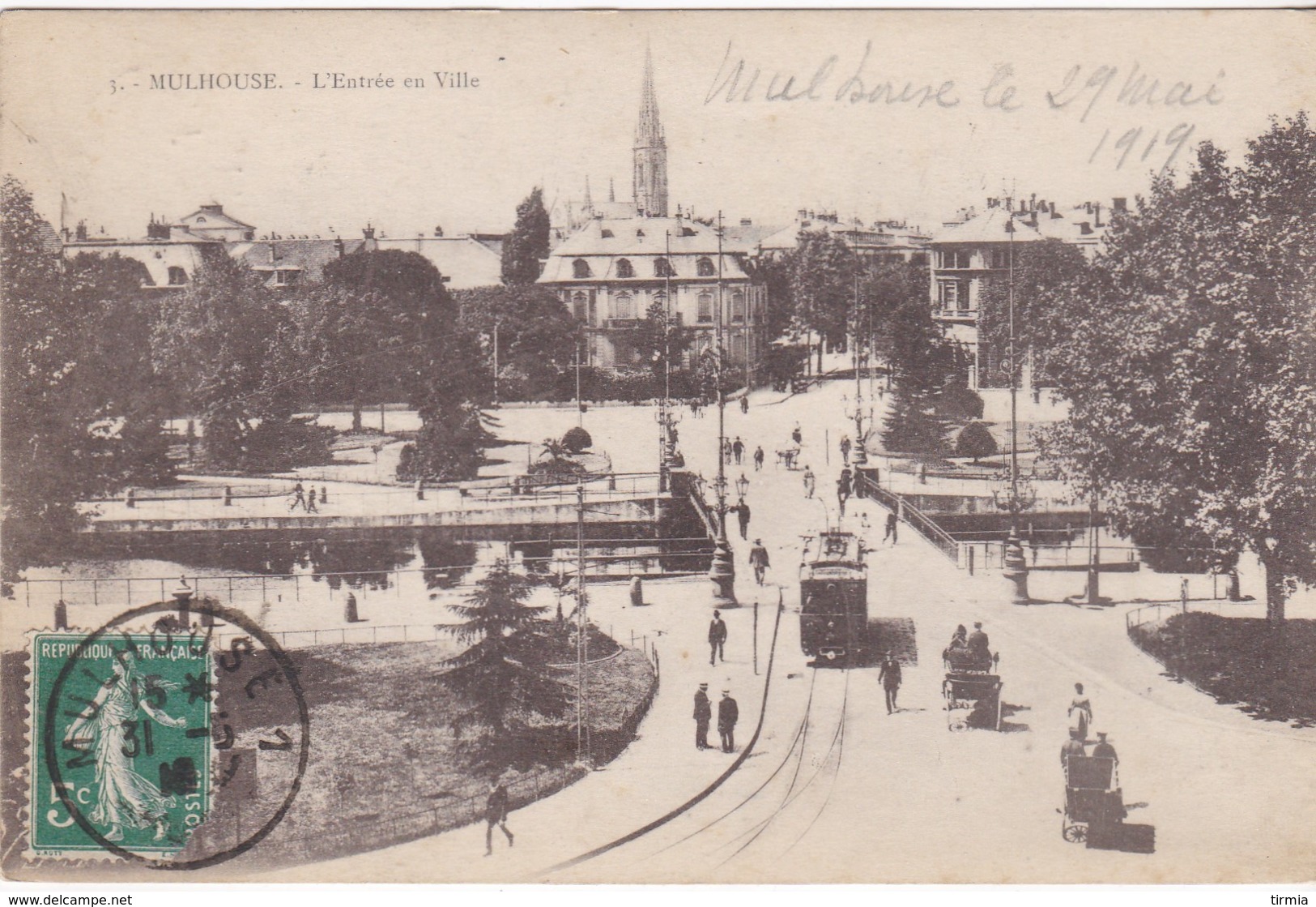 Mulhouse -  Entrée En Ville - 1919 - Mulhouse