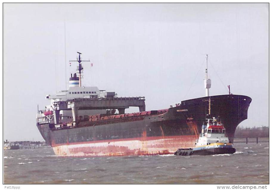 " IONIAN BREEZE " PORTE CONTAINER CARRIER DOOR Tugboat Schlepper Sleepboot - PHOTO 1980-2001 - Cargo Commerce Merchant - Commerce