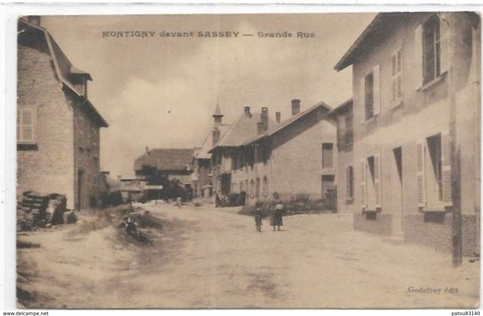 55. MONTIGNY DEVANT SASSEY. GRANDE RUE - Autres & Non Classés