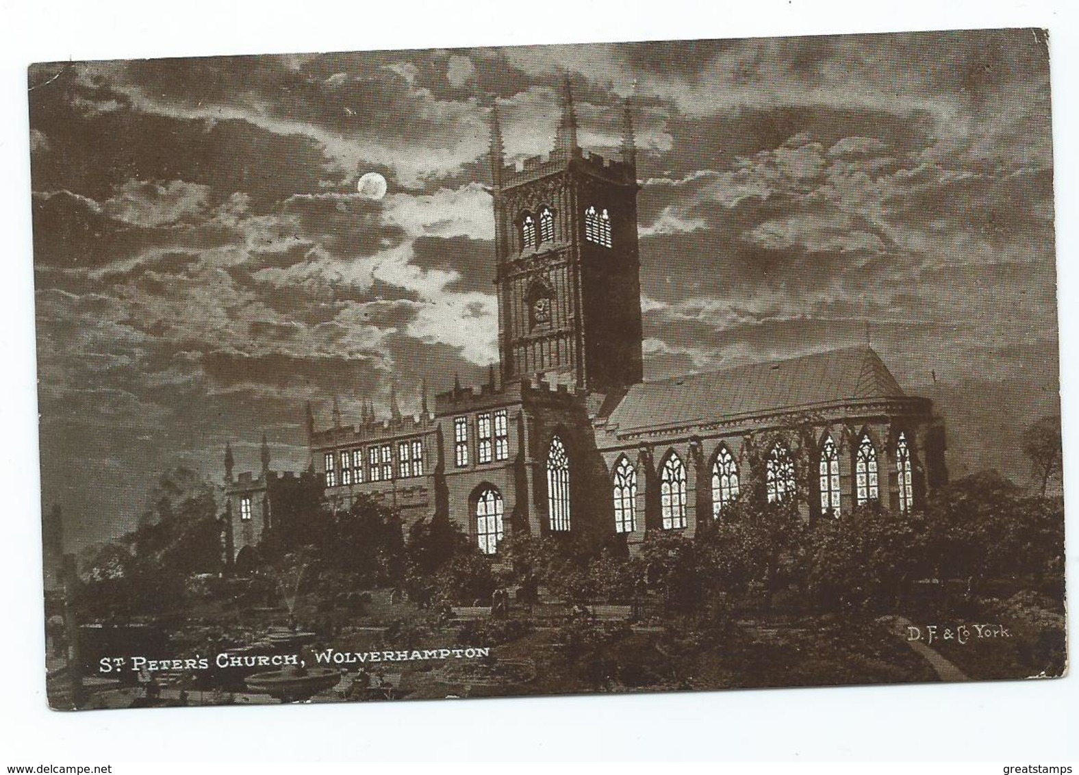 Staffordshire Wolverhampton St.peter's Church Posted1905 The D.f.and Co.series - Wolverhampton