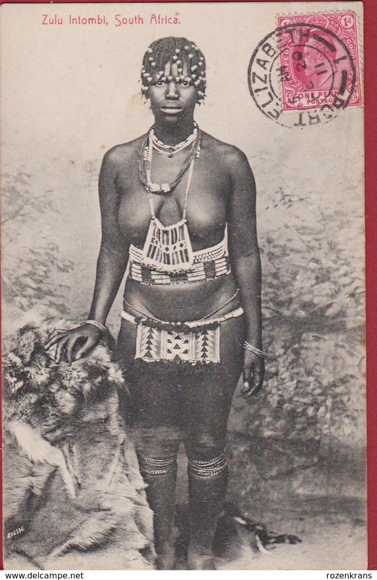 Zulu Intombi 1911 Aux Seins NUS Nu Afrique Etnique Etnic South Africa Naked Etnisch Naakt Zuid Afrika Du Sud - Sud Africa