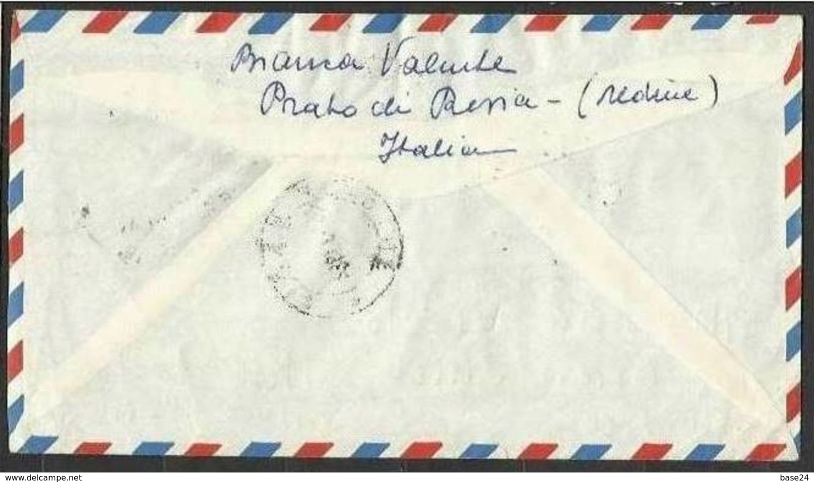 1954 Italia Italy Repubblica STORIA POSTALE Busta Viaggiata Aerea Resia New York L.125 (Tariffa L.60 Aerea) Reddito: 4+1 - 1946-60: Storia Postale