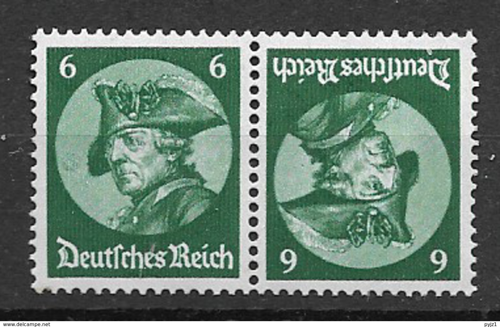 1933 MH Germany, Freddericus, K18 - Se-Tenant