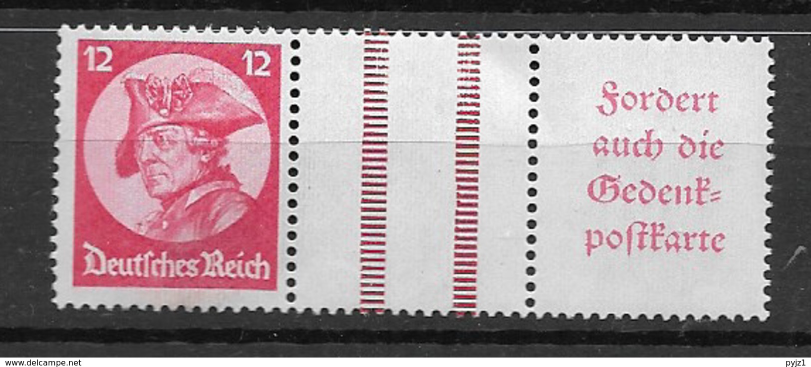 1933 MH Germany, Freddericus, W? - Se-Tenant