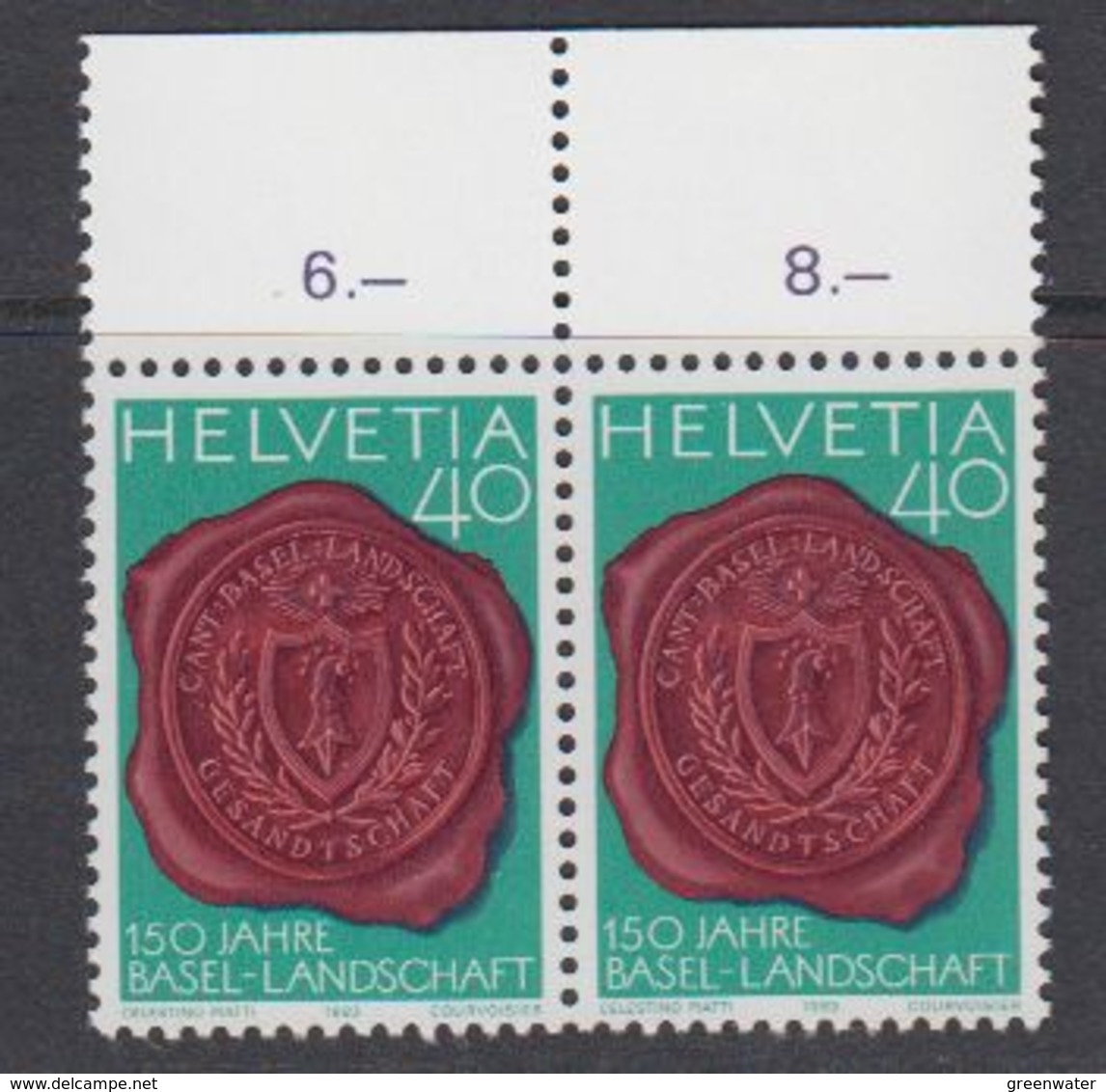 Switzerland 1983 Basel Landschaft 1v (pair) ** Mnh (40280) - Ongebruikt