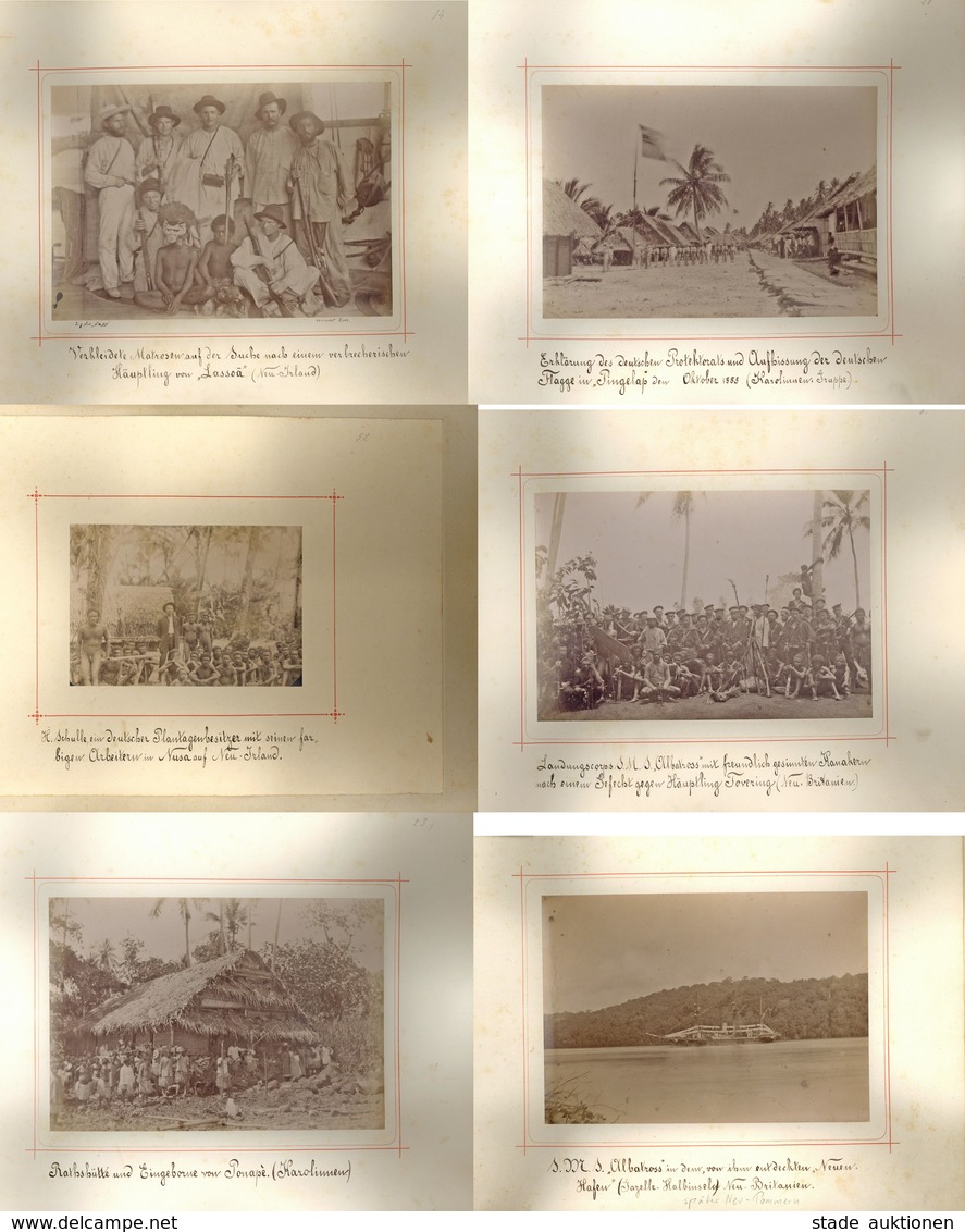 Kolonien Deutsch Neuguinea Einmaliges Fotoalbum Eines Besatzungsmitglieds Der SMS Albatross Mit Fotos Aus Der Zeit Der I - Geschichte