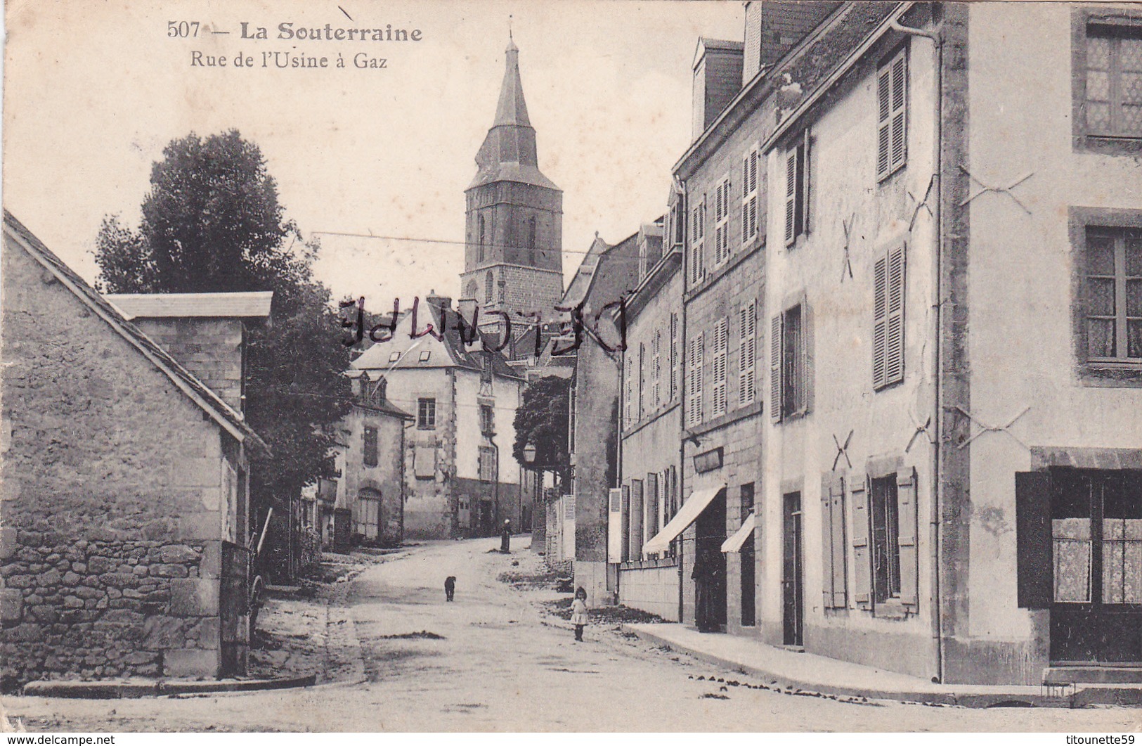 23-La SOUTERRAINE- Rue De L'USINE à GAZ-Ecrite BRIDIERS 3 Février 1915 - La Souterraine