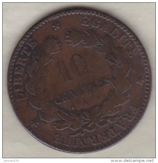 10 Centimes Cérès 1873 K Bordeaux - 10 Centimes