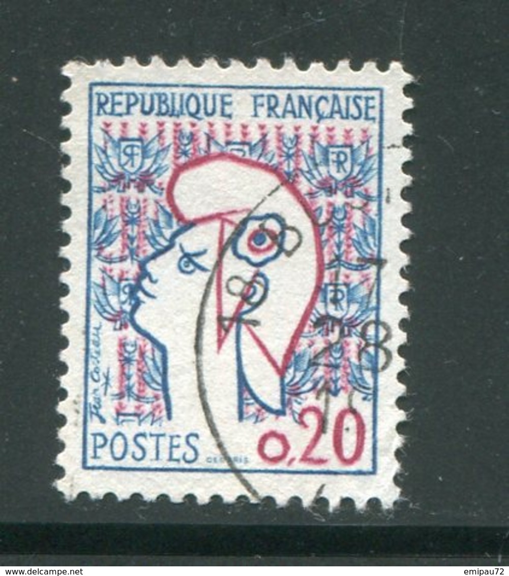 FRANCE- Y&T N°1282- Oblitéré - 1961 Marianni Di Cocteau